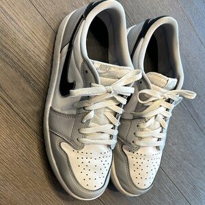 Nike Black, Grey and White Air Jordan Tennis Athletic Shoes Size 10.5